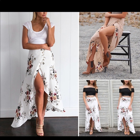 Maxi Beach Wrap Skirt - Picture 2 of 4